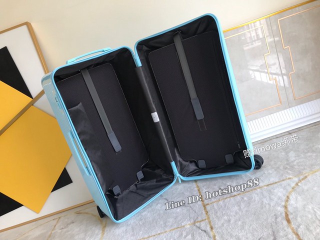 RIMOWA行李箱方胖子四輪拉杆箱 全新色彩系列 型號90043 日默瓦PC拉鏈箱 gdx1196